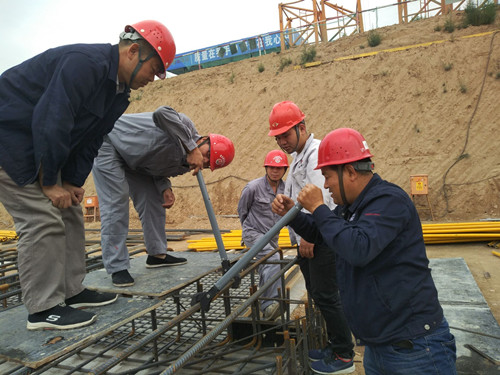 天工公司蒲城清潔能源項目部做好實測實量 嚴(yán)抓質(zhì)量管理