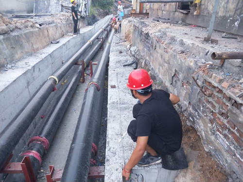 陜煤建設天工公司安裝一部高溫下的堅守