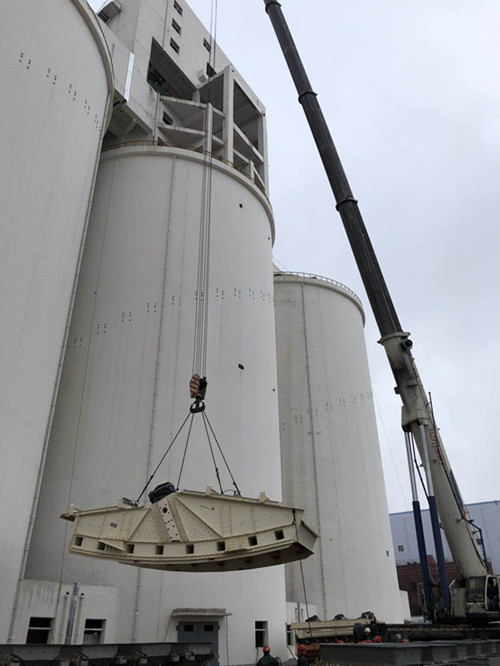 陜煤建設機電安裝公司曹家灘項目部順利完成設備安裝節點任務