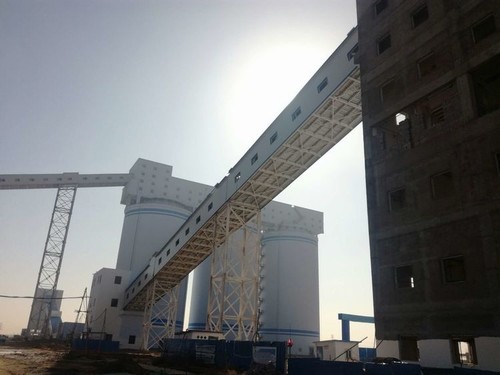 陜煤建設中煤公司：曹家灘礦業1#轉載點至末煤倉帶式輸送機棧橋全線貫通