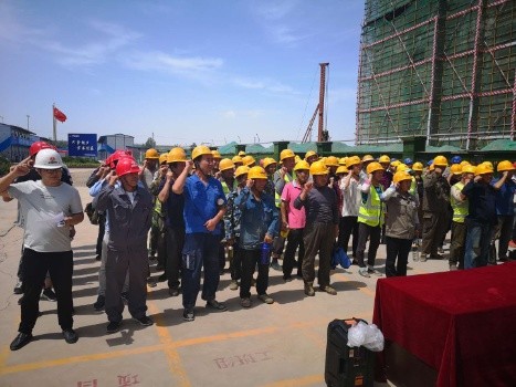 陜煤建設咸陽分公司所屬各單位掀起 “安全生產月”啟動儀式開展熱潮