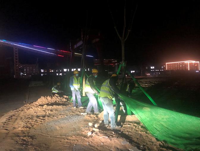 日夜兼程趕進(jìn)度 埋頭苦干打硬仗