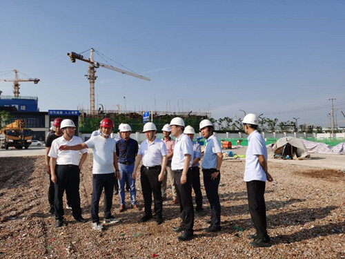 空港新城黨委委員、管委會副主任劉功毅蒞臨空港PPP項目檢查指導工作
