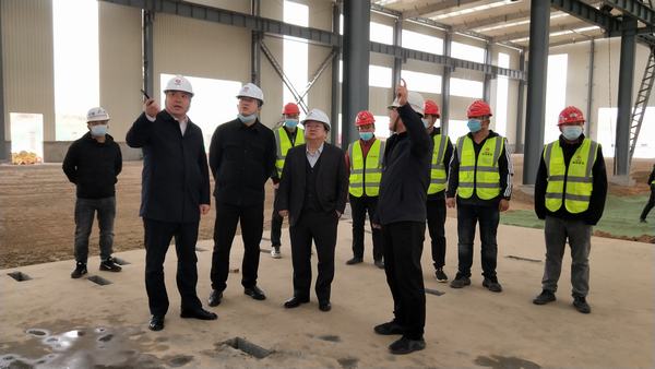 榆林城投集團(tuán)黨委書記、董事長、總經(jīng)理郝君一行深入陜煤建設(shè)榆林公司杭蕭綠色鋼結(jié)構(gòu)產(chǎn)業(yè)制造基地項(xiàng)目檢查指導(dǎo)工作