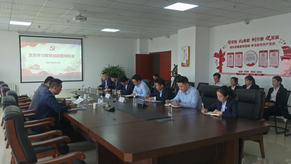 陜煤建設(shè)黨史學(xué)習(xí)教育第三巡回指導(dǎo)組對榆林公司進(jìn)行督導(dǎo)檢查