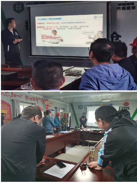 陜煤建設(shè)天工公司中儲糧項目部實戰(zhàn)演練預(yù)防鑄健康