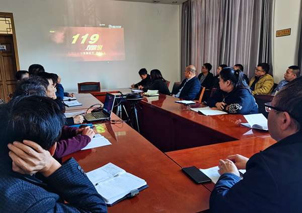 陜煤建設礦建三公司“119消防宣傳日”防患于未“燃”