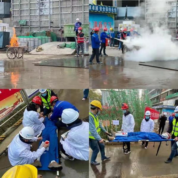 陜煤建設天工公司土建十五部消防安全常抓不懈 防火演練警鐘長鳴