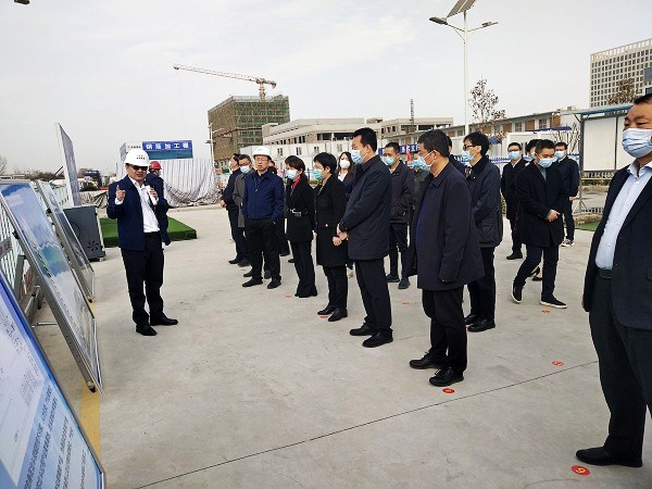 西安市高新區黨工委、管委會一行觀摩測評陜煤建設北斗星基建設項目