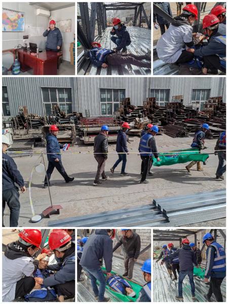 陜煤建設韓城分公司開展“實戰化”安全應急演練