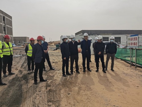 陜西省發改委督導檢查組蒞臨陜煤建設路橋分公司榆陽煤炭物流園區項目調研