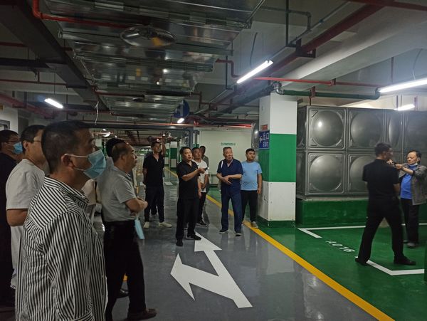 陜煤建設天工公司清源小區項目迎蒲城縣人防辦觀摩交流團