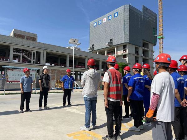 陜煤建設澄合分公司十一項目部北斗項目聯合防汛演練