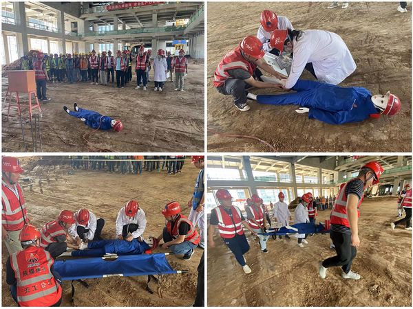 陜煤建設(shè)天工公司土建十五部開展物體打擊及觸電事故應(yīng)急演練夯實(shí)安全根基