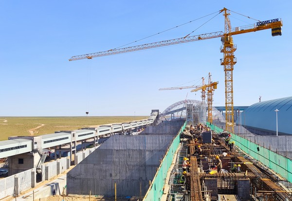 陜煤建設洗選煤運營公司第七項目部：中秋不停工，現場戰正酣