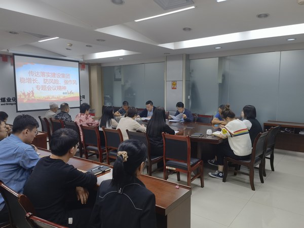 陜煤建設各單位傳達落實建設集團穩增長、防風險、強作風工作部署會議精神