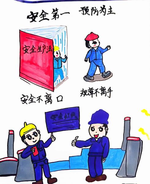 陜煤建設路橋分公司:漫“話”安全,畫里有話