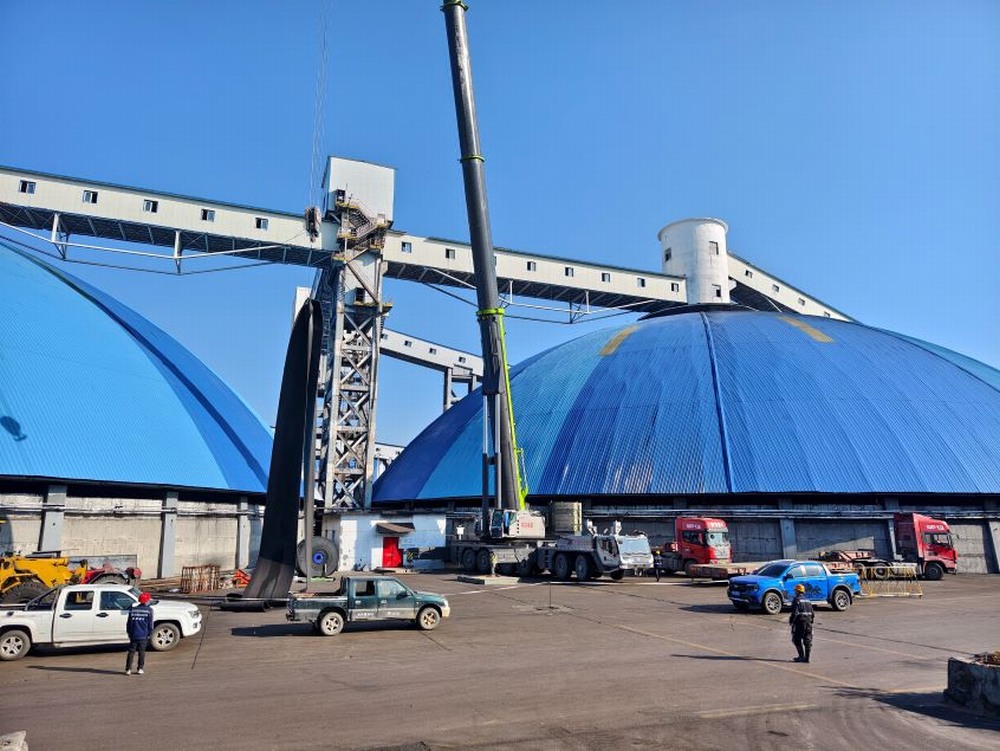 陜煤建設洗選煤運營公司第三項目部：風雨無阻保生產(chǎn)，103 膠帶機更換帶面工程紀實