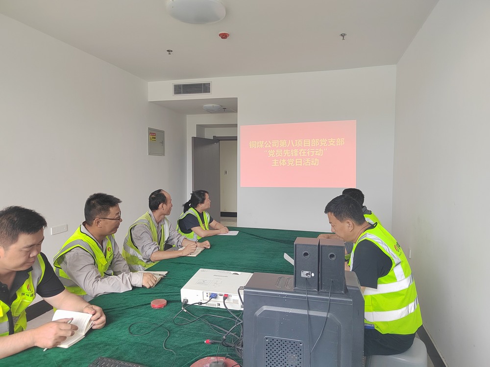 陜煤建設(shè)銅煤公司第八項(xiàng)目部黨支部開展“黨員先鋒在行動(dòng)”主題黨日活動(dòng)